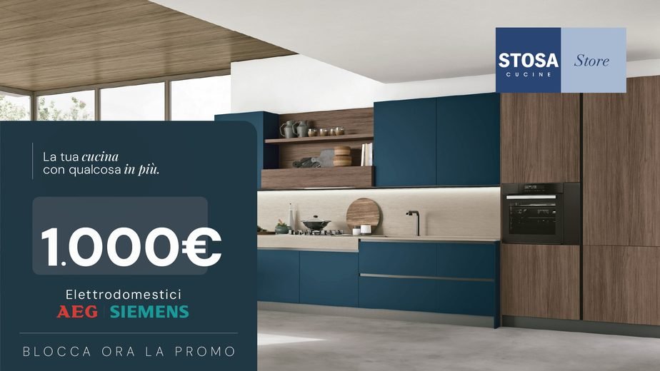 Promozione Stosa: Bonus 1.000 € elettrodomestici AEG/Siemens